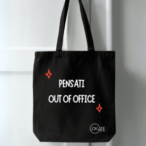 Borsa shopper "PENSATI OUT OF OFFICE"